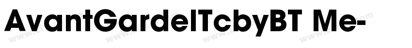 AvantGardelTcbyBT Me字体转换